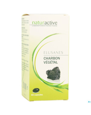 Elusanes charbon vegetal softgels 60
