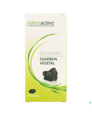Elusanes charbon vegetal softgels 60