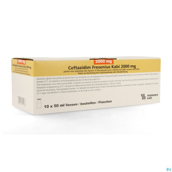 Ceftazidime fresenius kabi 2000mg sol inj  1