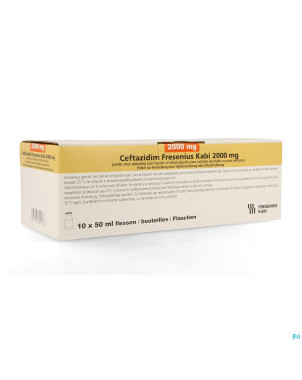 Ceftazidime fresenius kabi 2000mg sol inj  1