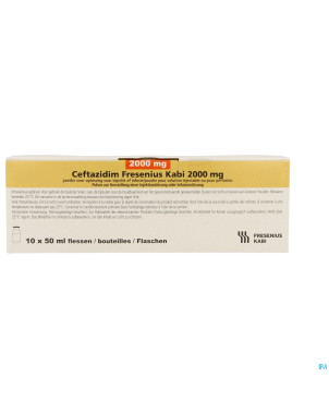 Ceftazidime fresenius kabi 2000mg sol inj  1