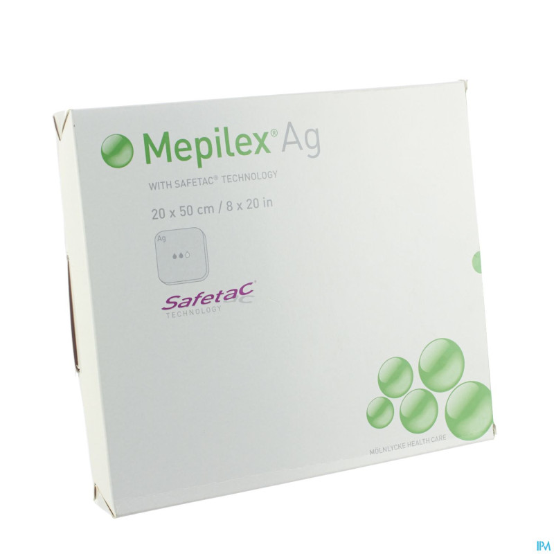 Mepilex ag pansement steril  20,0x50,0cm  2 287510