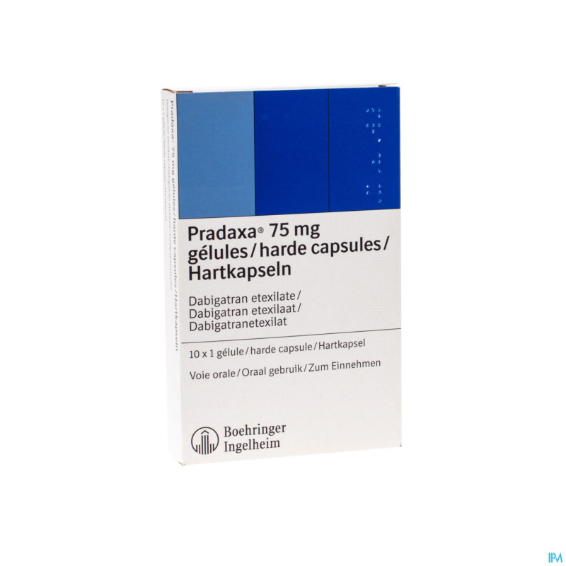 Pradaxa 75 mg caps dur 10