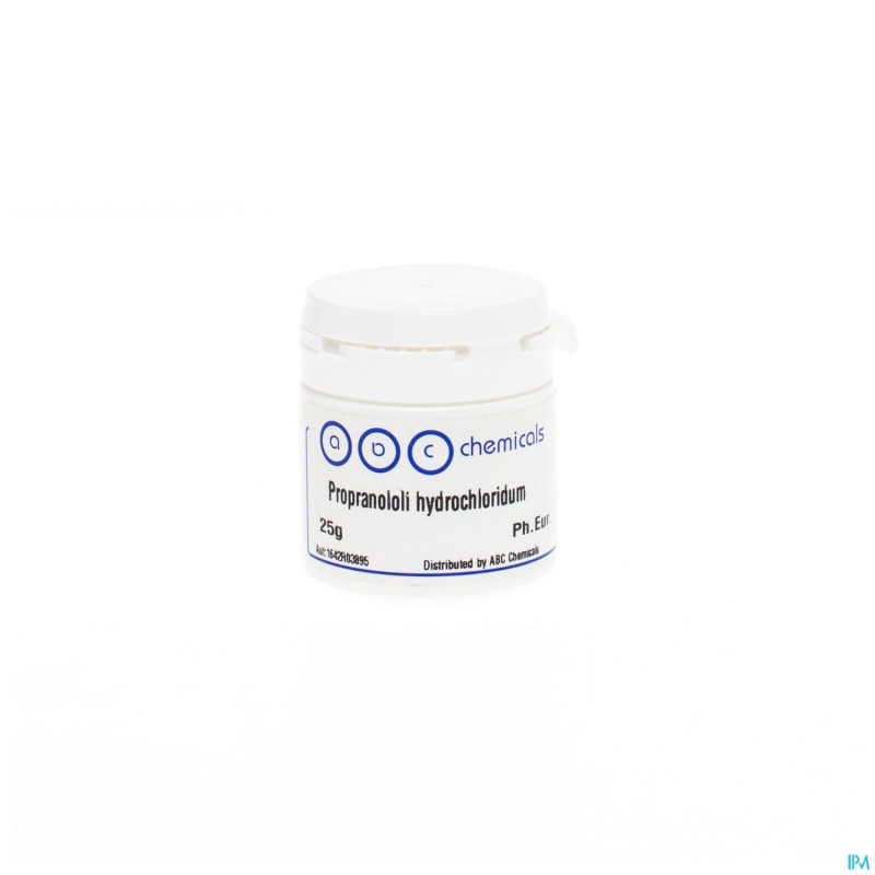 Propanolol chlorhydrate    25g abc