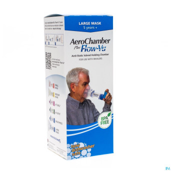 Aerochamber plus a/static+flow-vu-mask adult