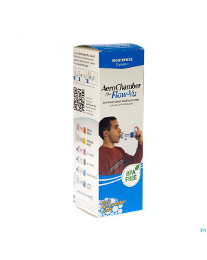 Aerochamber plus a/static+flow-vu-mouthpiece adult