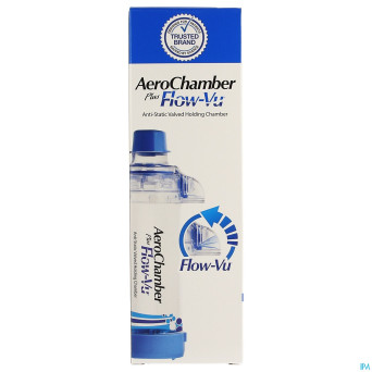 Aerochamber plus a/static+flow-vu-mouthpiece adult