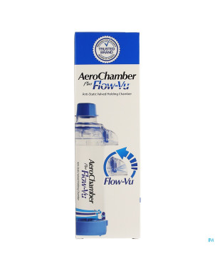 Aerochamber plus a/static+flow-vu-mouthpiece adult