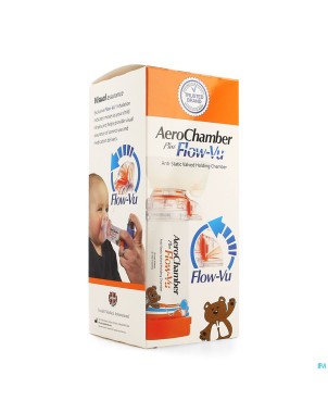 Aerochamber plus a/static+flow-vu-mask baby