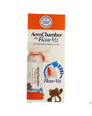 Aerochamber plus a/static+flow-vu-mask baby