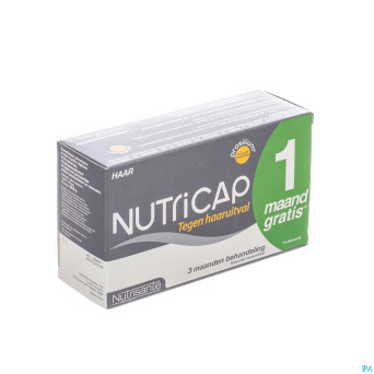 Nutricap antichute 3mois+1 grat.gel 120+60 promo