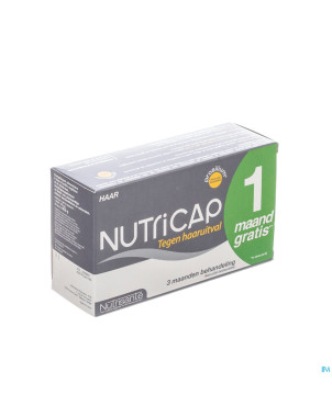 Nutricap antichute 3mois+1 grat.gel 120+60 promo