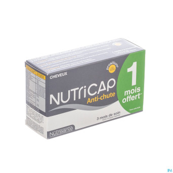 Nutricap antichute 3mois+1 grat.gel 120+60 promo