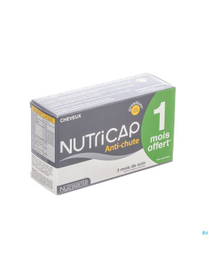 Nutricap antichute 3mois+1 grat.gel 120+60 promo
