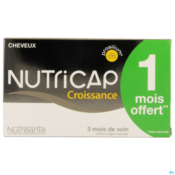 Nutricap antichute 3mois+1 grat.gel 120+60 promo