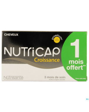 Nutricap antichute 3mois+1 grat.gel 120+60 promo