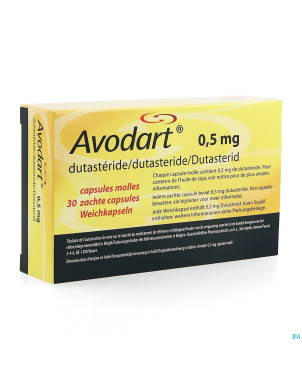 Avodart pi pharma caps molles 30x0,50mg pip