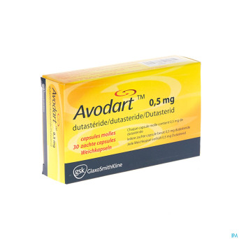 Avodart pi pharma caps molles 30x0,50mg pip