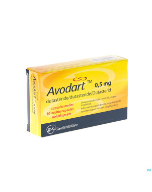 Avodart pi pharma caps molles 30x0,50mg pip