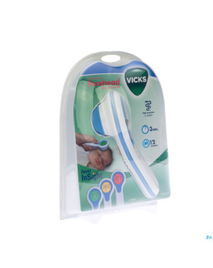 Vicks v-977f thermom.frontal comf.touch fever ins.