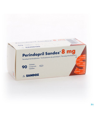 Perindopril sandoz 8 mg sandoz comp  90 x 8 mg