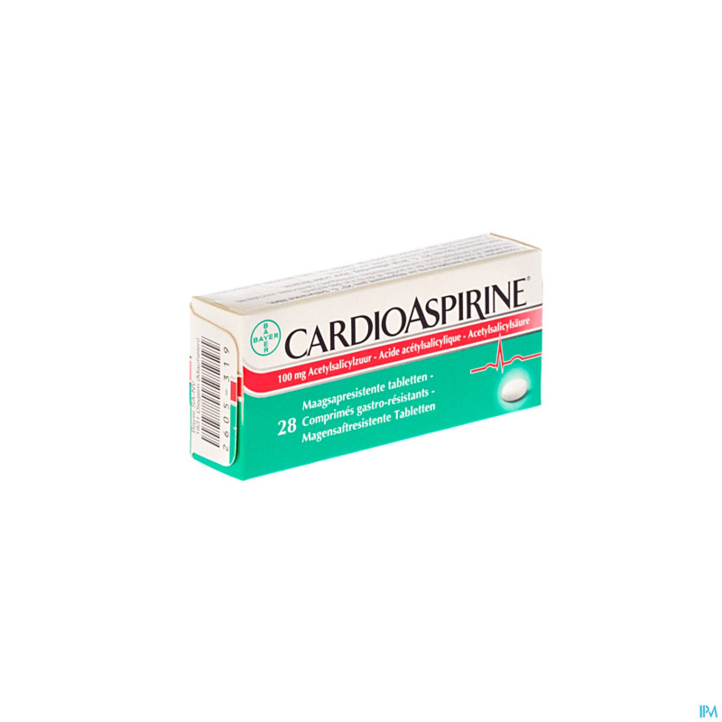 Cardioaspirine gastro resist. tabl 28 x 100mg