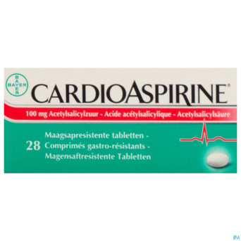 Cardioaspirine gastro resist. tabl 28 x 100mg