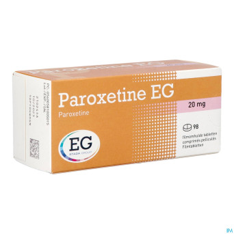 Paroxetine eg comp pell  98 x 20mg blister