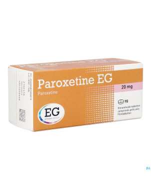 Paroxetine eg comp pell  98 x 20mg blister