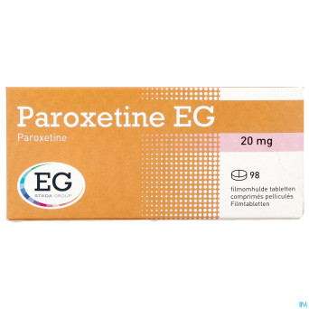 Paroxetine eg comp pell  98 x 20mg blister