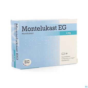 Montelukast eg comp a croquer 28 x 4 mg