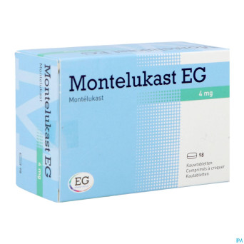 Montelukast eg comp a croquer 98 x 4 mg