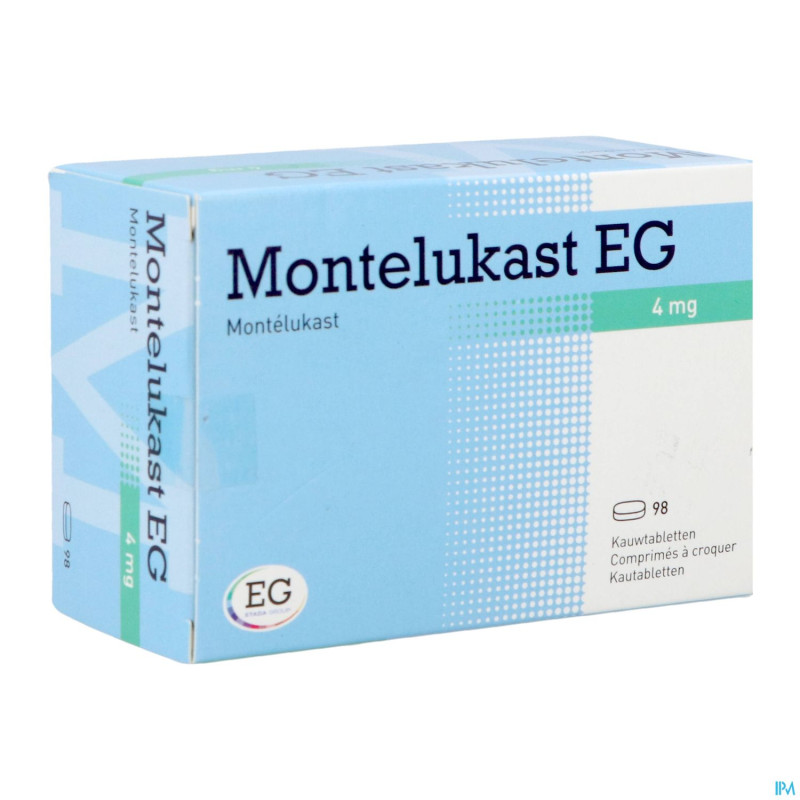 Montelukast eg comp a croquer 98 x 4 mg