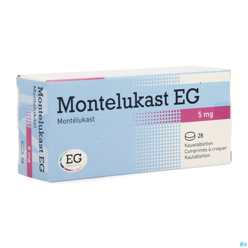 Montelukast eg comp a croquer 28 x 5 mg