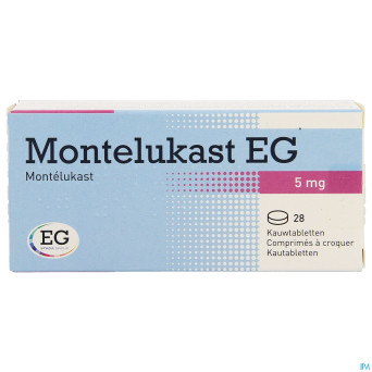 Montelukast eg comp a croquer 28 x 5 mg