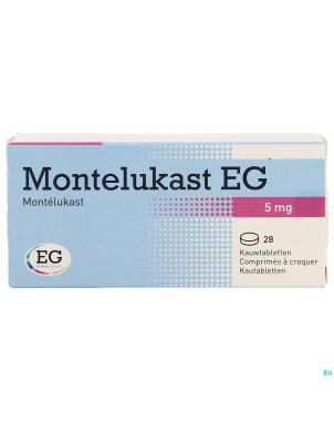 Montelukast eg comp a croquer 28 x 5 mg