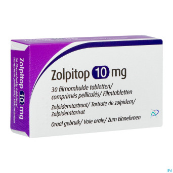 Zolpitop 10 mg tabl pell 30 x 10 mg