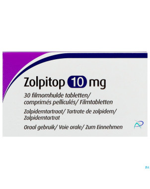 Zolpitop 10 mg tabl pell 30 x 10 mg