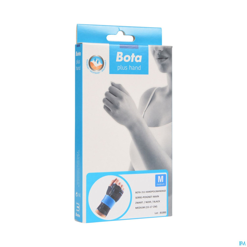 Bota serre-poignet-main 211 black universel  m