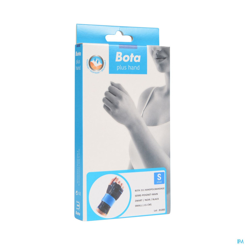 Bota serre-poignet-main 211 black universel  s