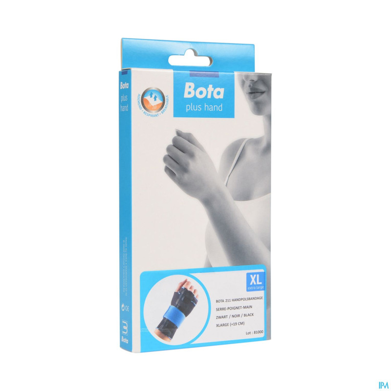Bota serre-poignet-main 211 black universel xl