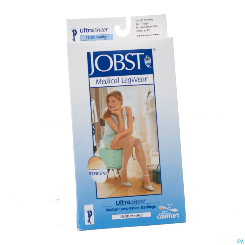 Jobst ultrasheer comf.c1 bas cuisse anthracite  s