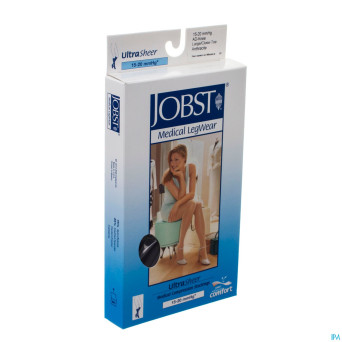Jobst ultrasheer comf.c1 bas jarret anthracite  l
