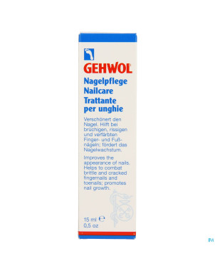 Gehwol gerlan soins ongles 15ml 1125101 consulta