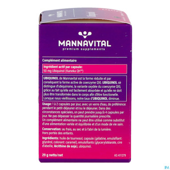 Mannavital ubiquinol    caps 60