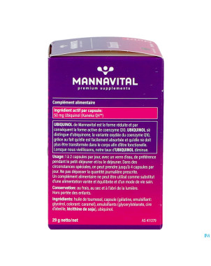 Mannavital ubiquinol    caps 60