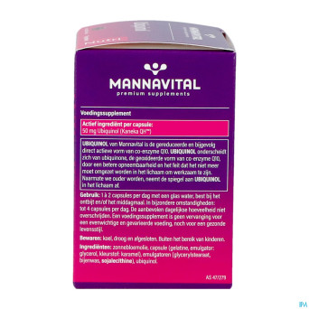 Mannavital ubiquinol    caps 60