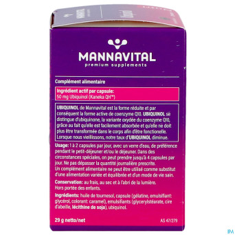 Mannavital ubiquinol    caps 60