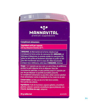Mannavital ubiquinol    caps 60