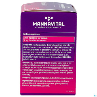Mannavital ubiquinol    caps 60